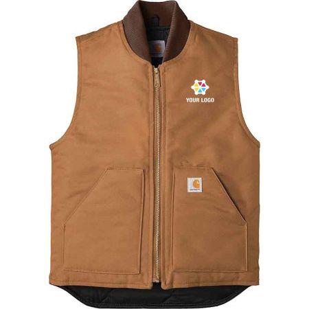 20-CTV01, Small, Carhartt Brown, Left Chest, Your Logo + Gear.